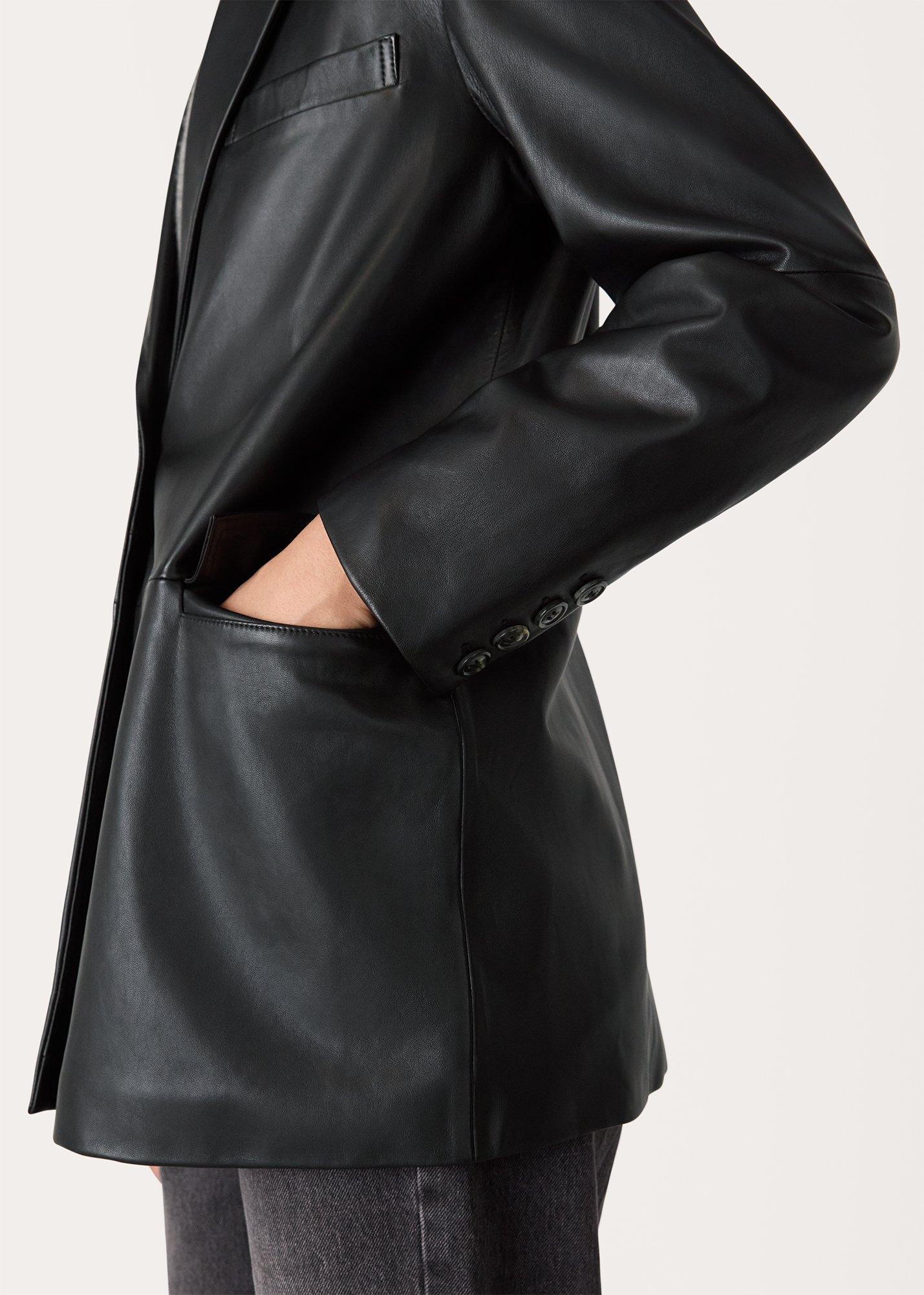 Stina Leather Blazer