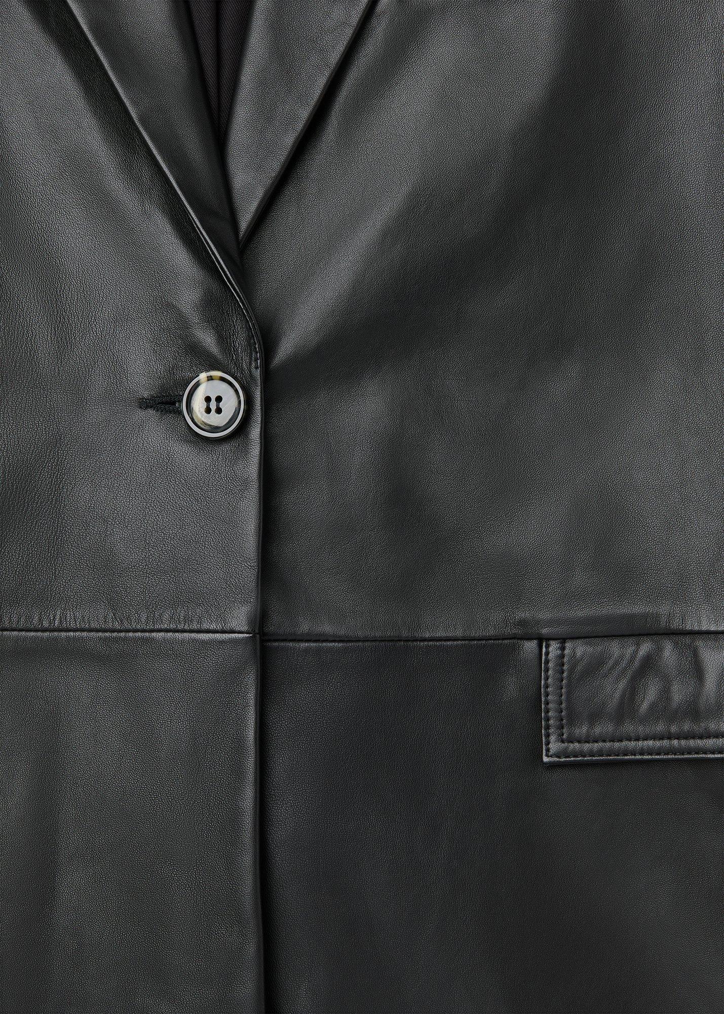 Stina Leather Blazer