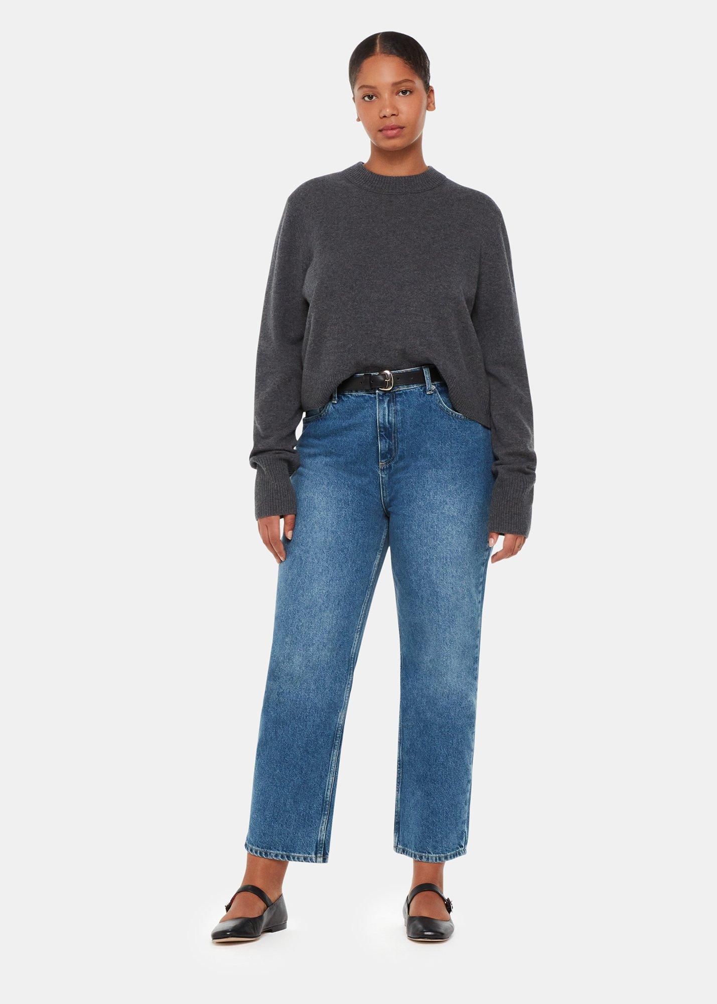 Denim Straight Leg Full Length Jean