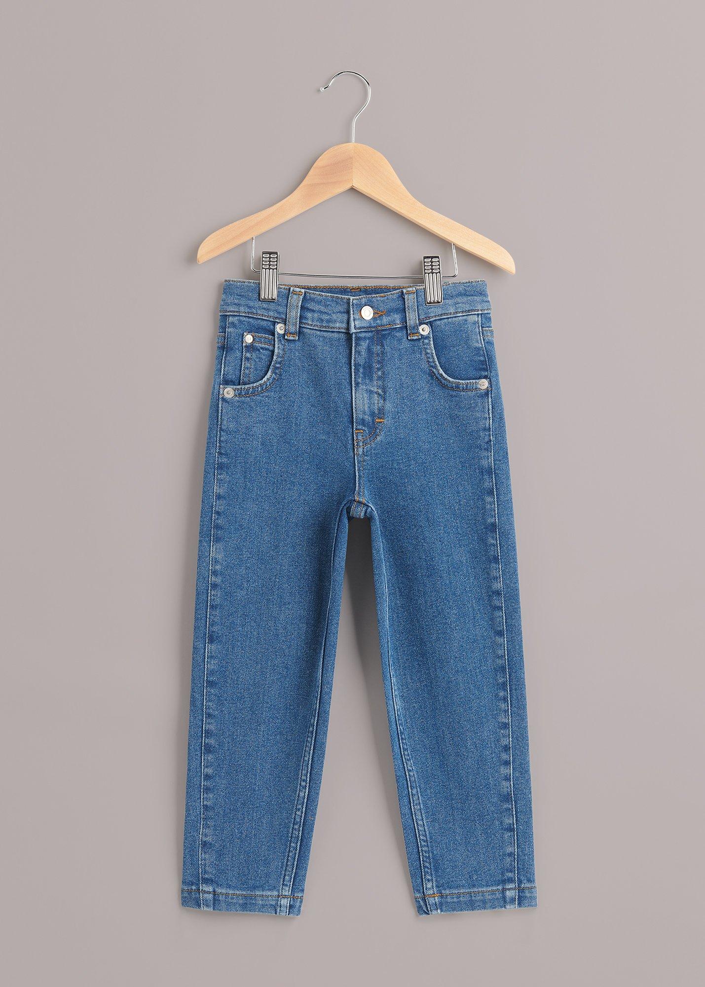 Denim Stretch Barrel Leg Jean