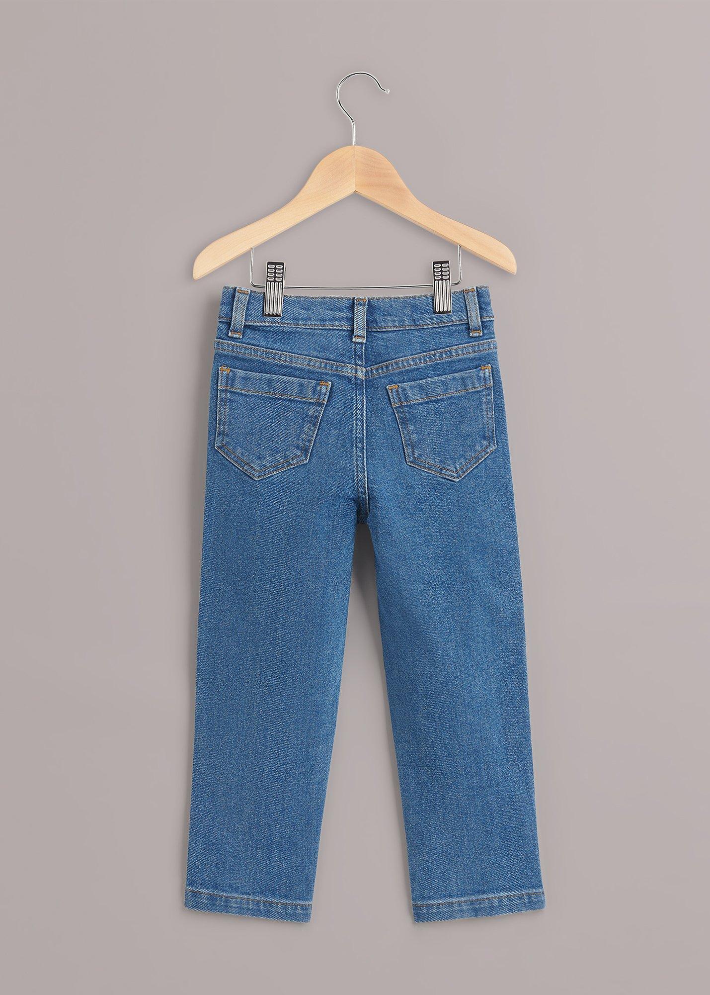 Denim Stretch Barrel Leg Jean
