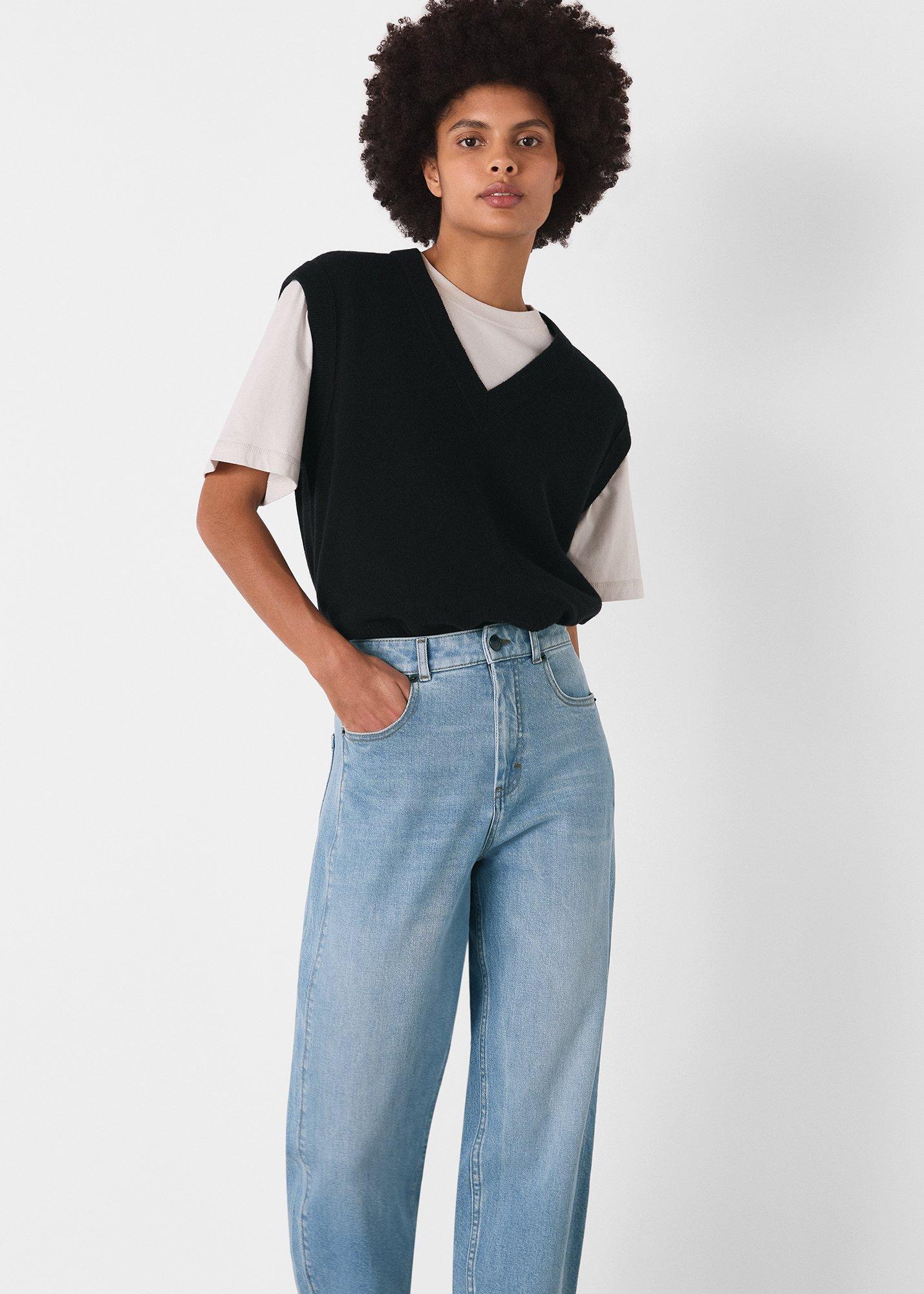 Stretch Barrel Leg Jean