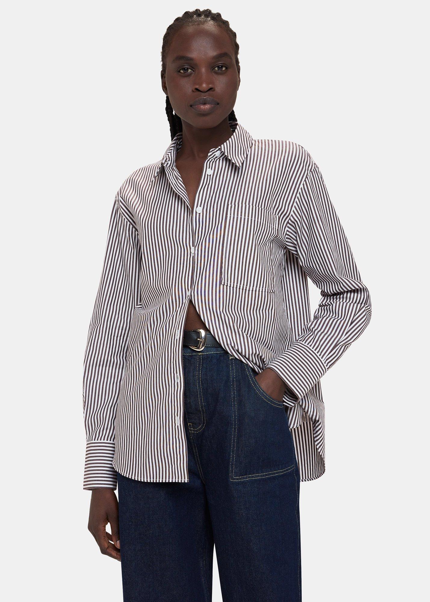 Black Stripe Relaxed Fit Shirt