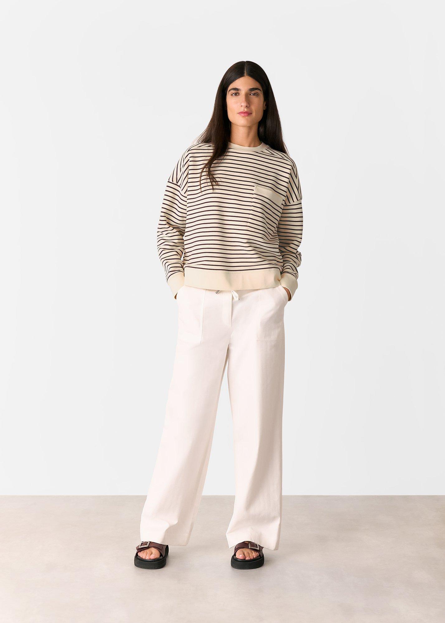 Burgundy Stripe Sweat