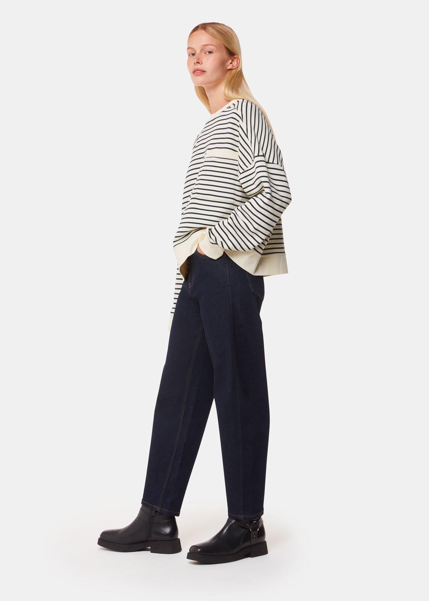Ivory Stripe Sweat