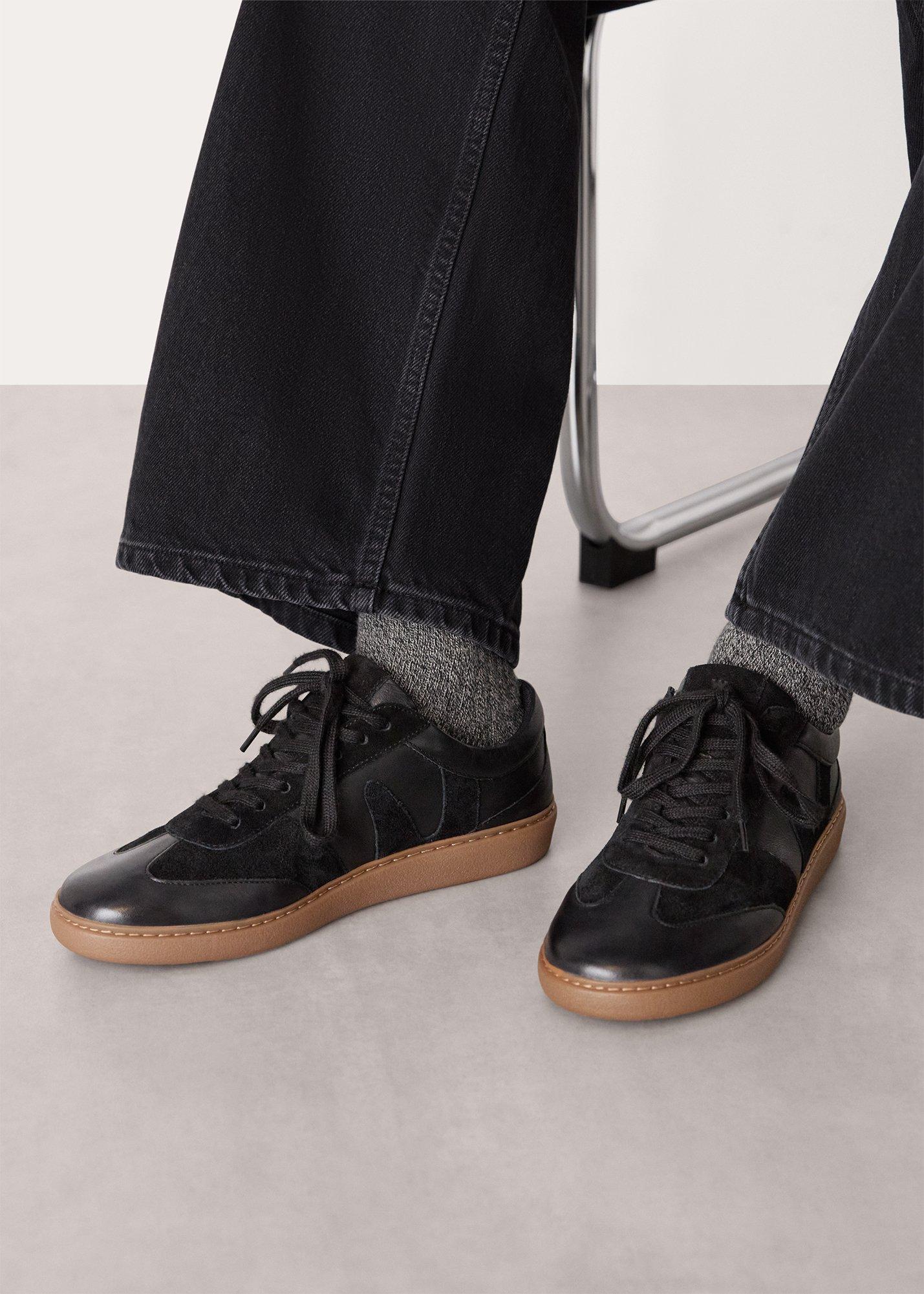 Suede Leather Mix Trainer