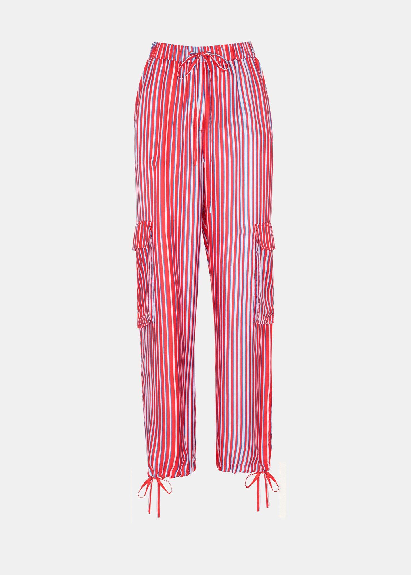 Tangle Stripe Silk Mix Trouser