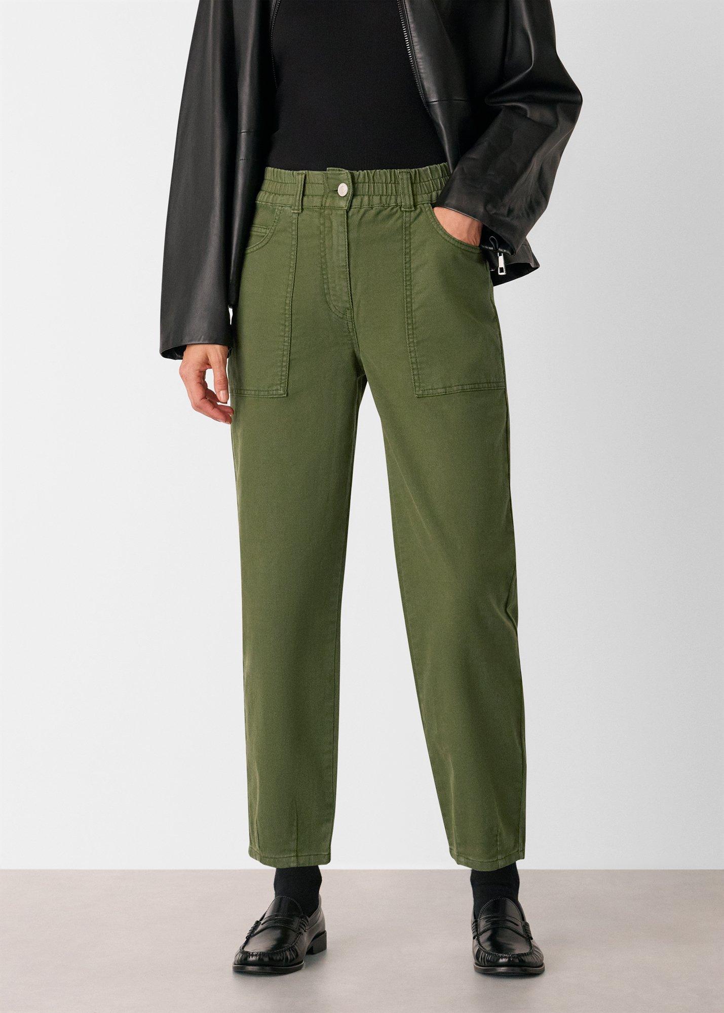 Khaki Tessa Casual Pants&nbsp;