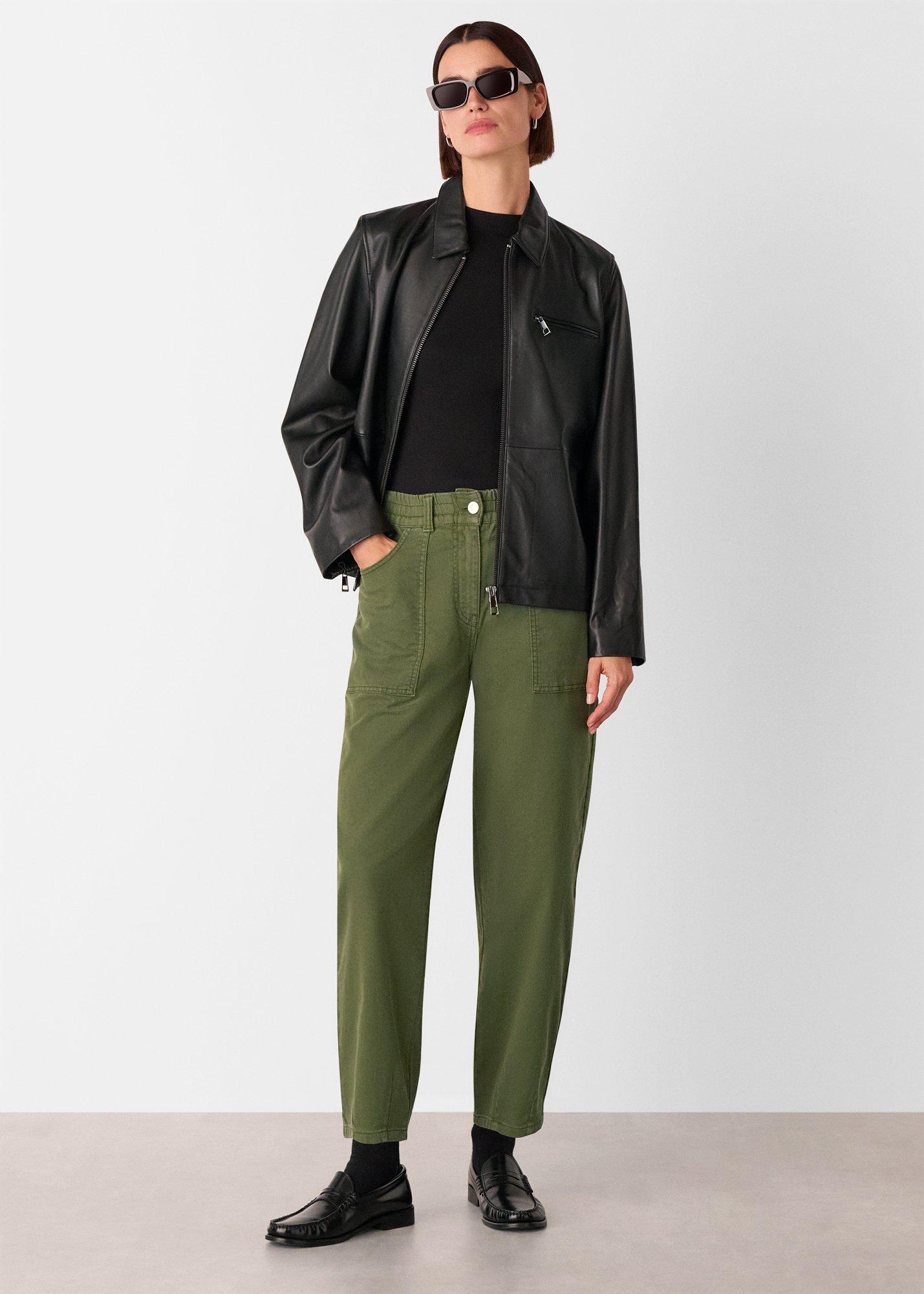 Khaki Tessa Casual Pants&nbsp;