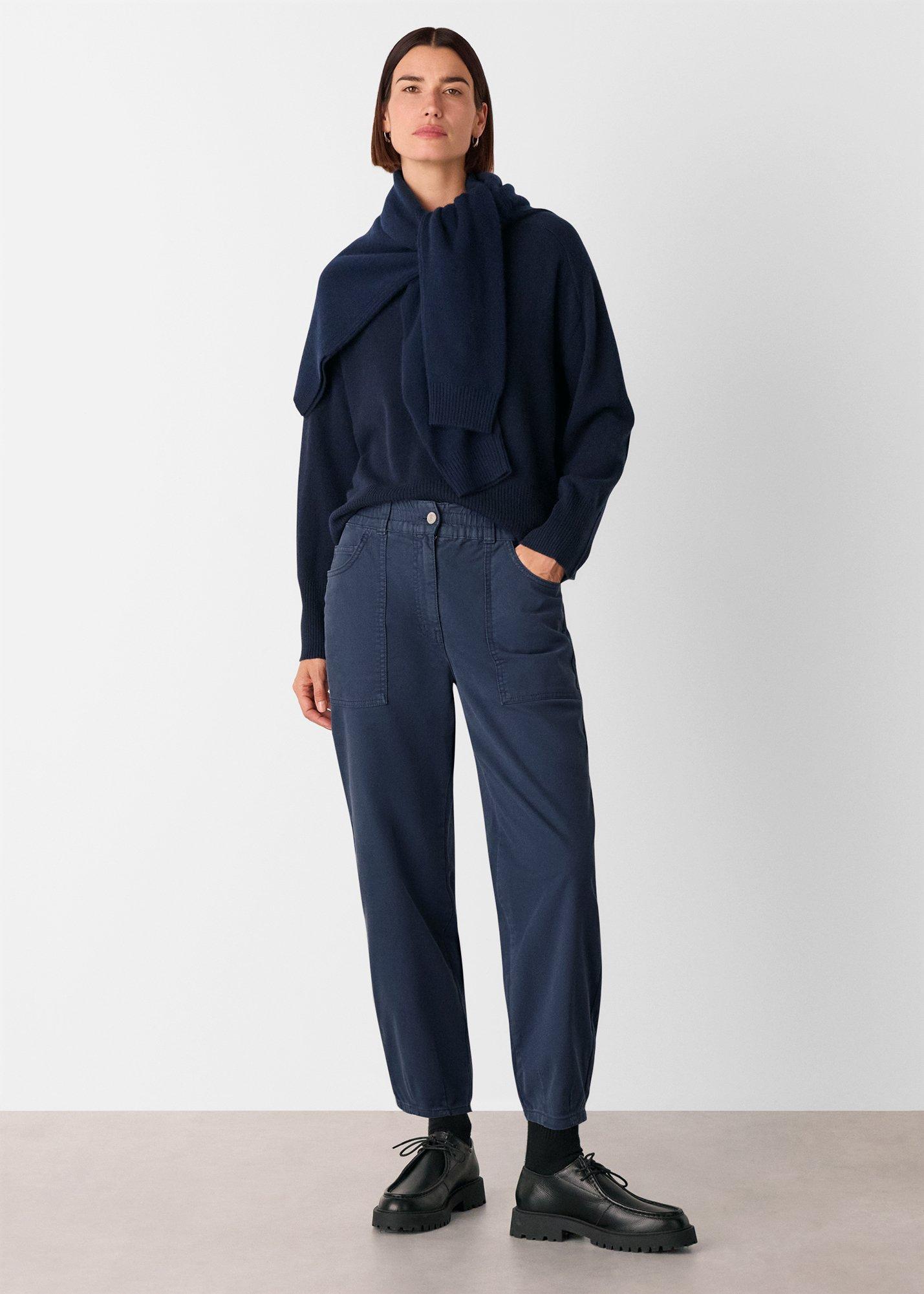 Navy Tessa Casual Pants&nbsp;