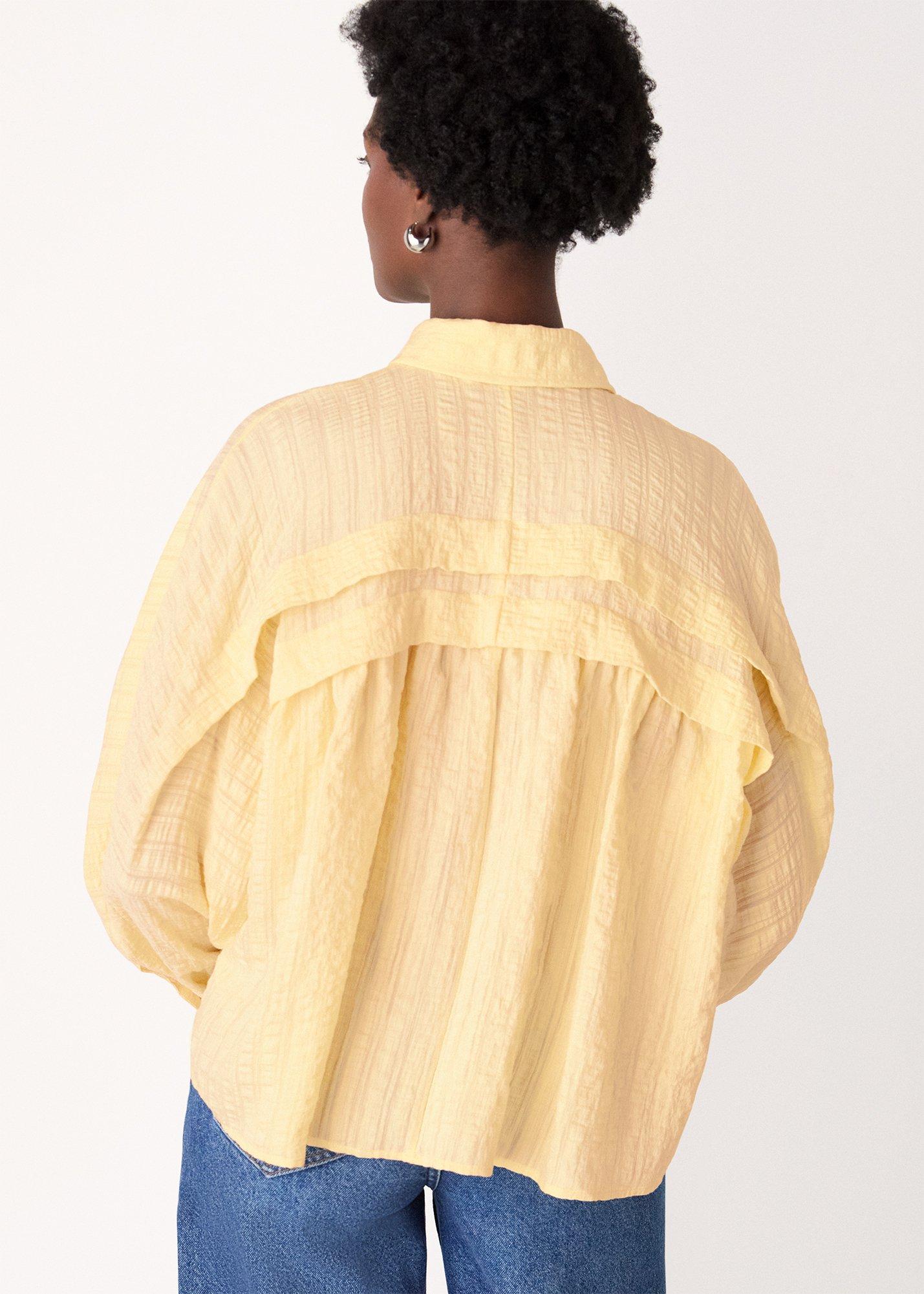 Textured Frill Detail Blouse
