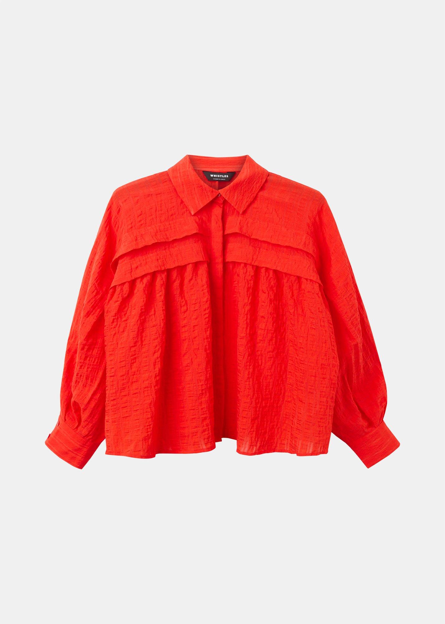 Textured Frill Detail Blouse