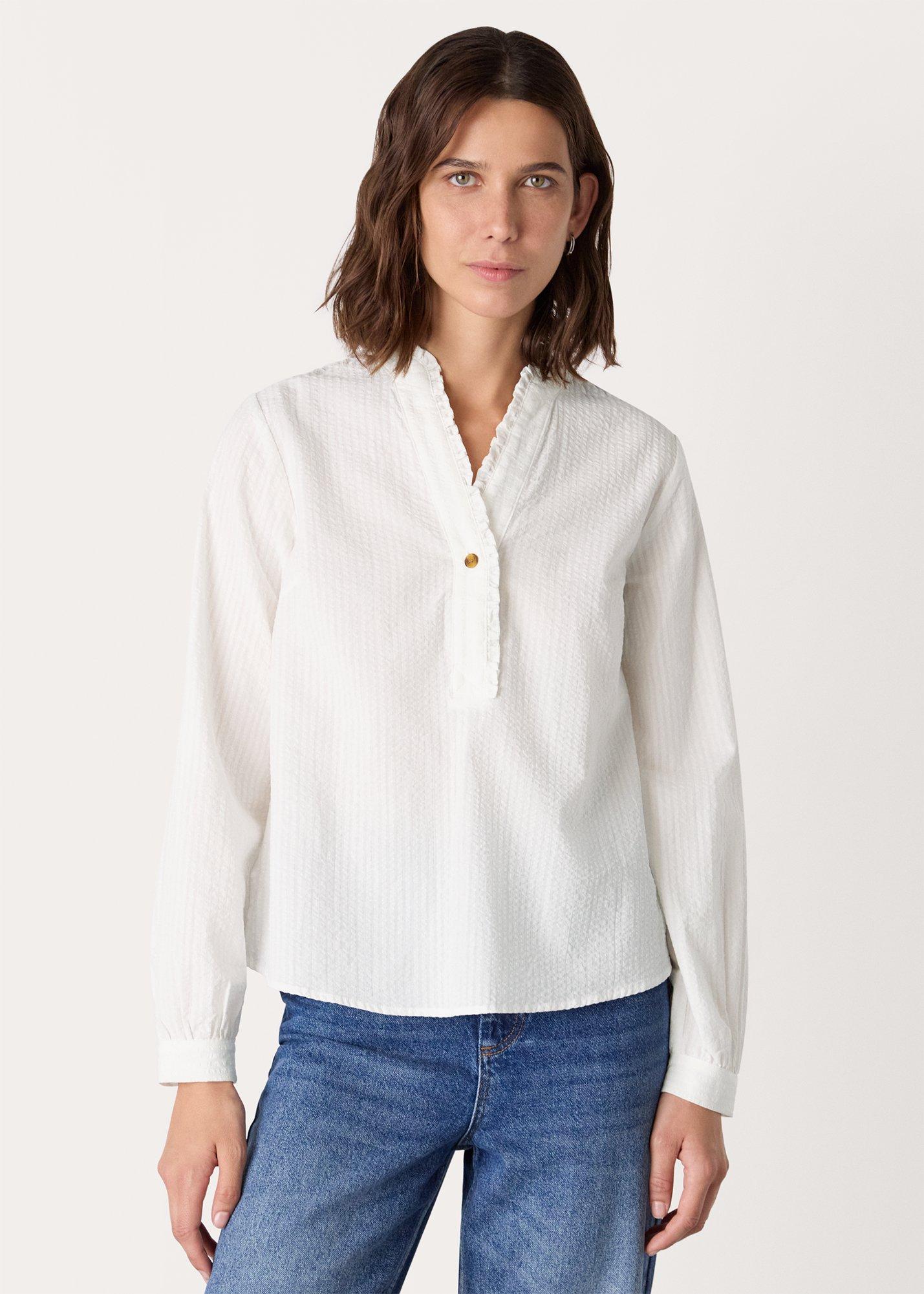 Textured Frill Shirt