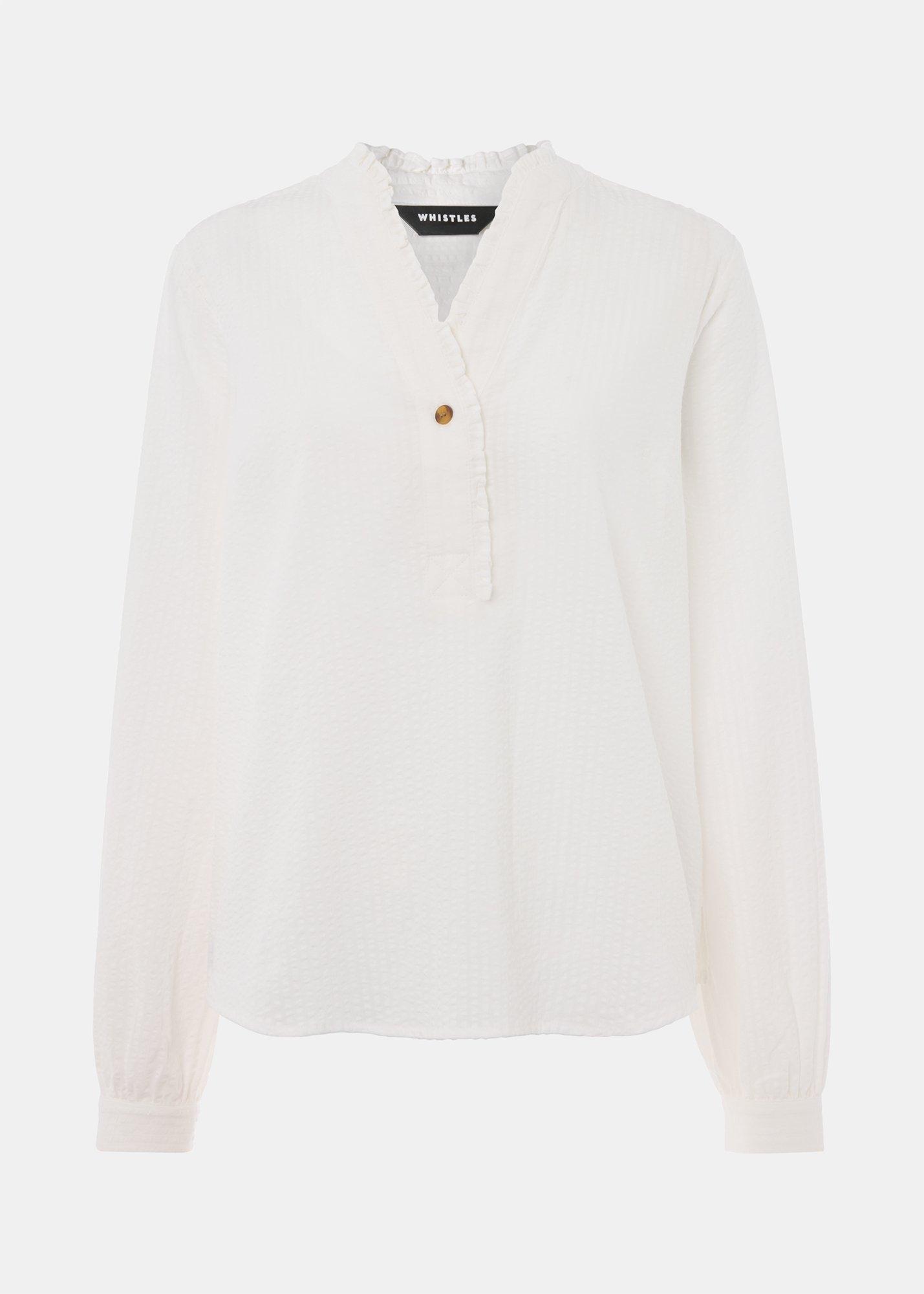 Textured Frill Shirt