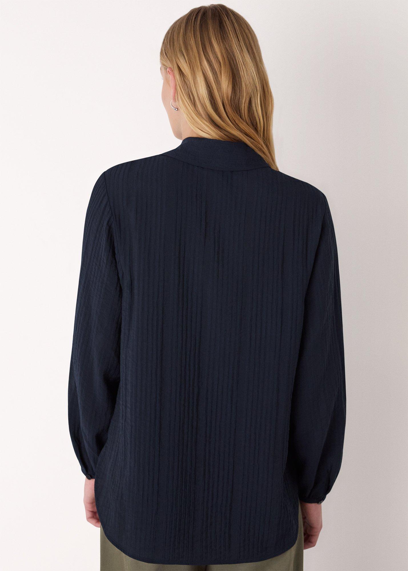 Textured Relaxed Viscose Shirt