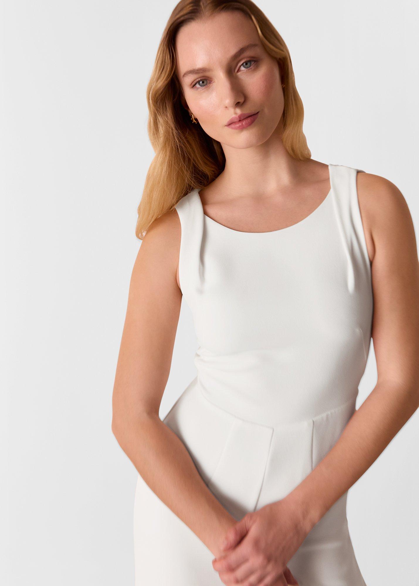 Ivory Tie Back Bridal Jumpsuit