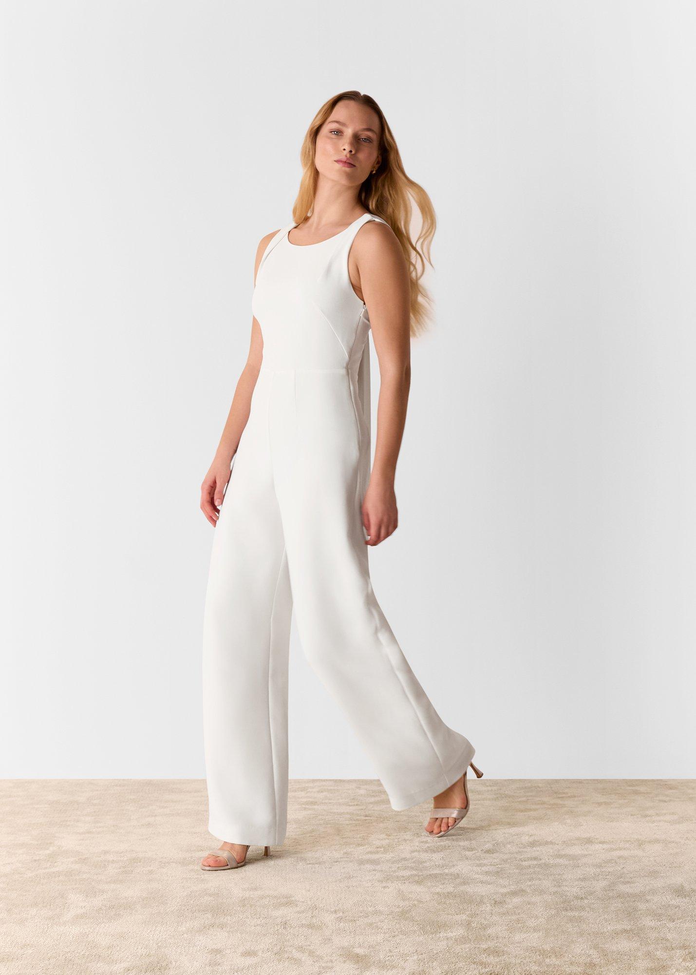 Tie Back Bridal Jumpsuit