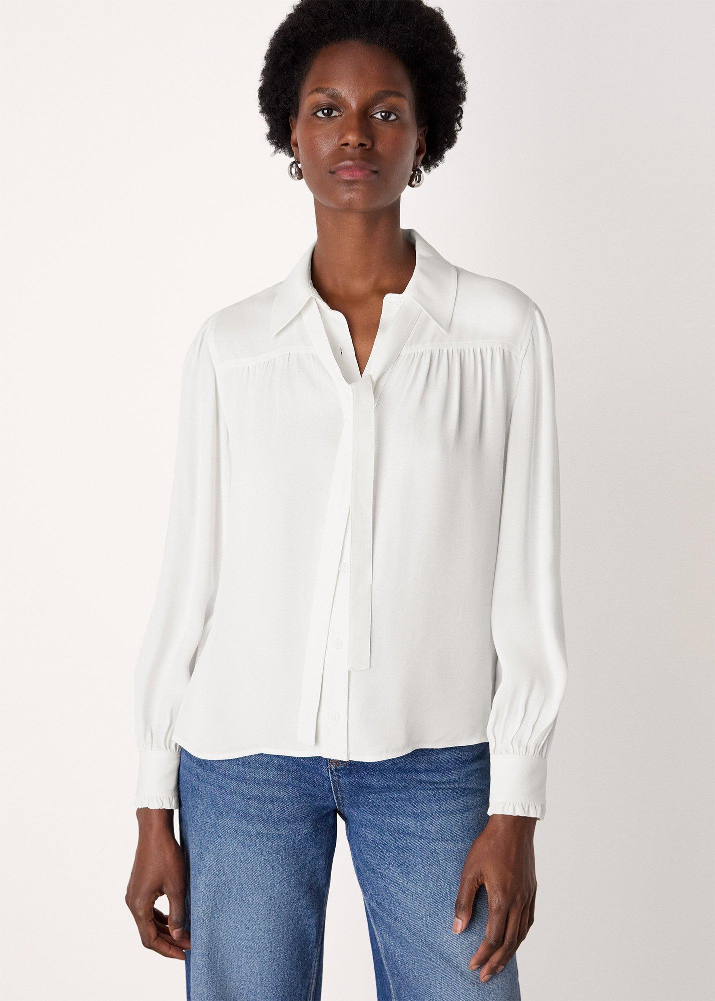 Tie Detail Crepe Blouse
