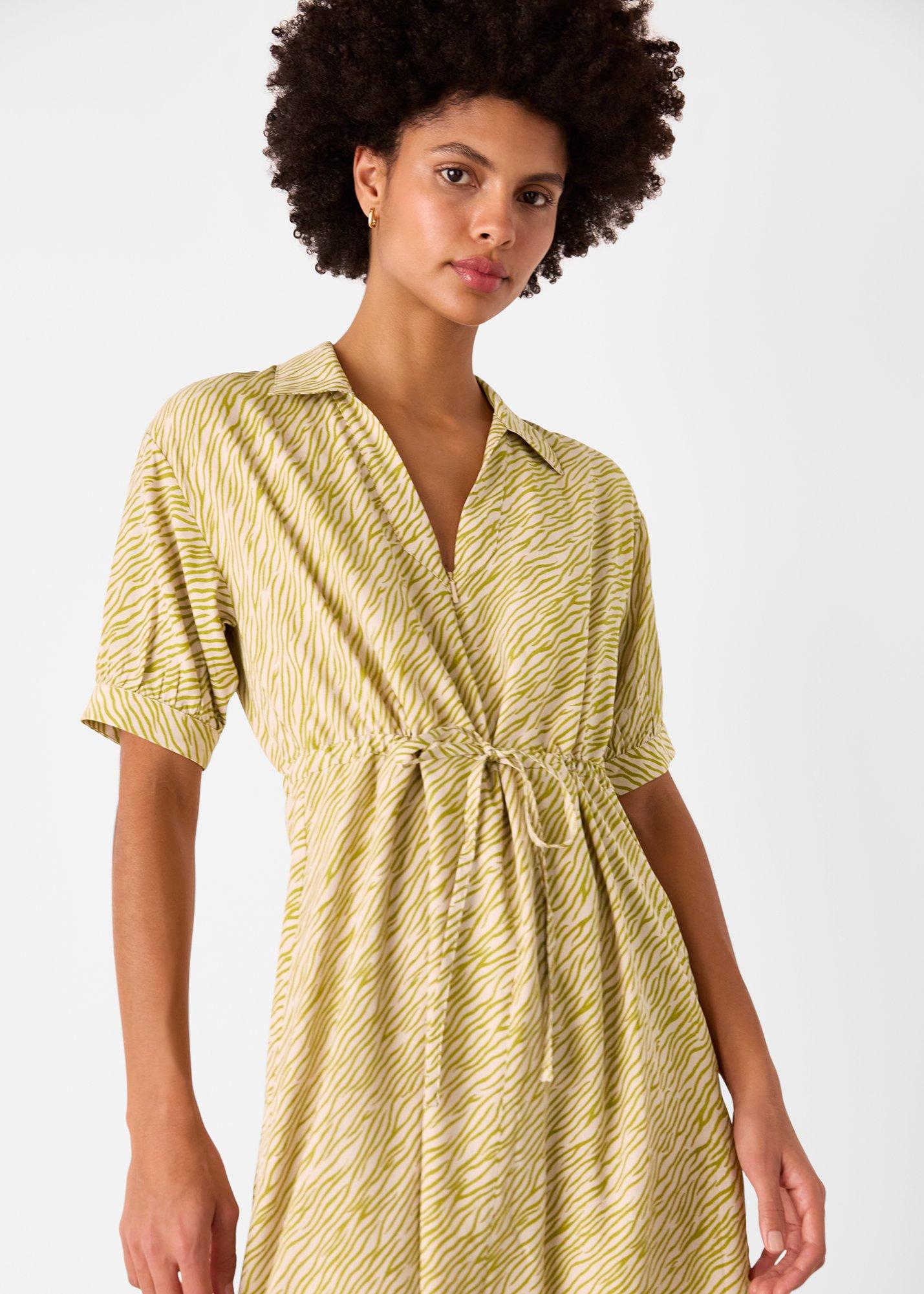 Tiger Flame Midi Dress