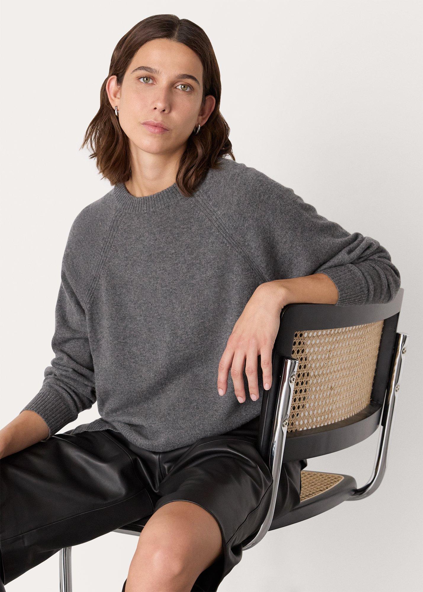 Grey Ultimate Cashmere Crew Neck Sweater