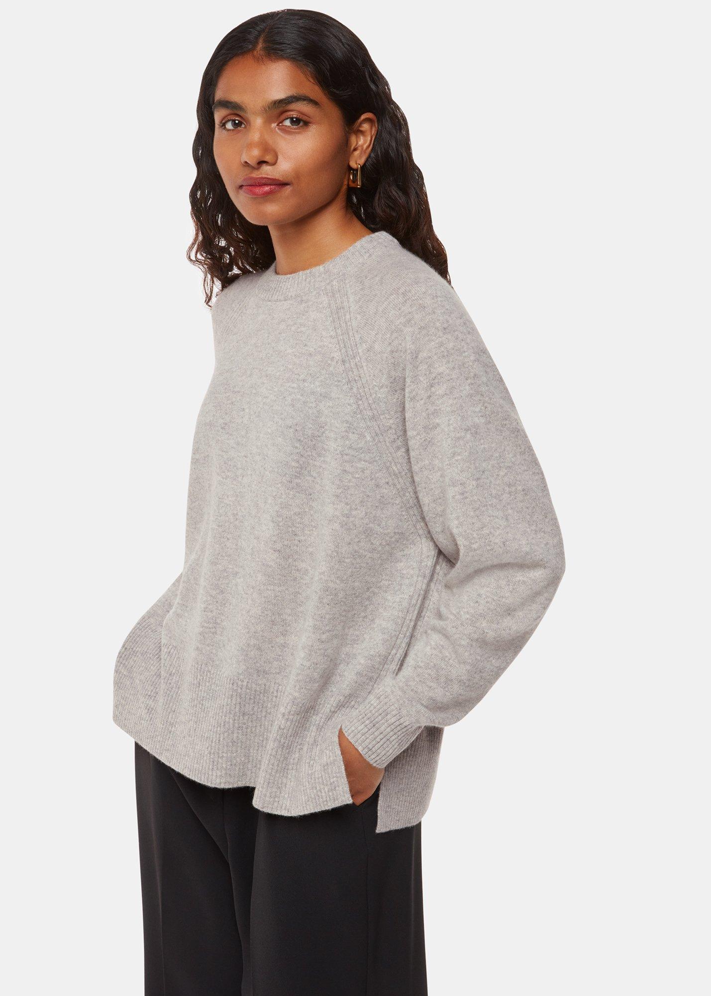 Grey Marl Ultimate Cashmere Crew Neck