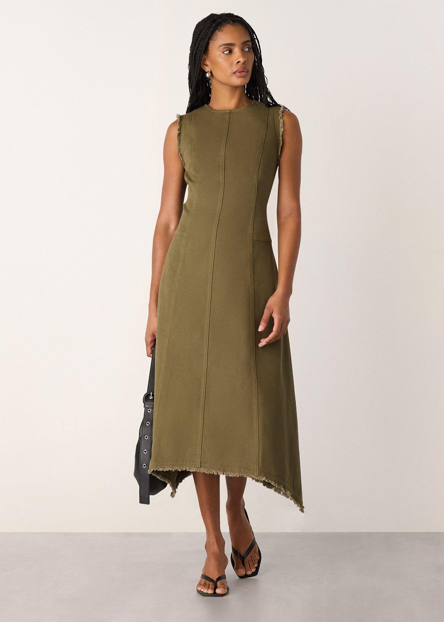 Khaki Utility Twill Dress