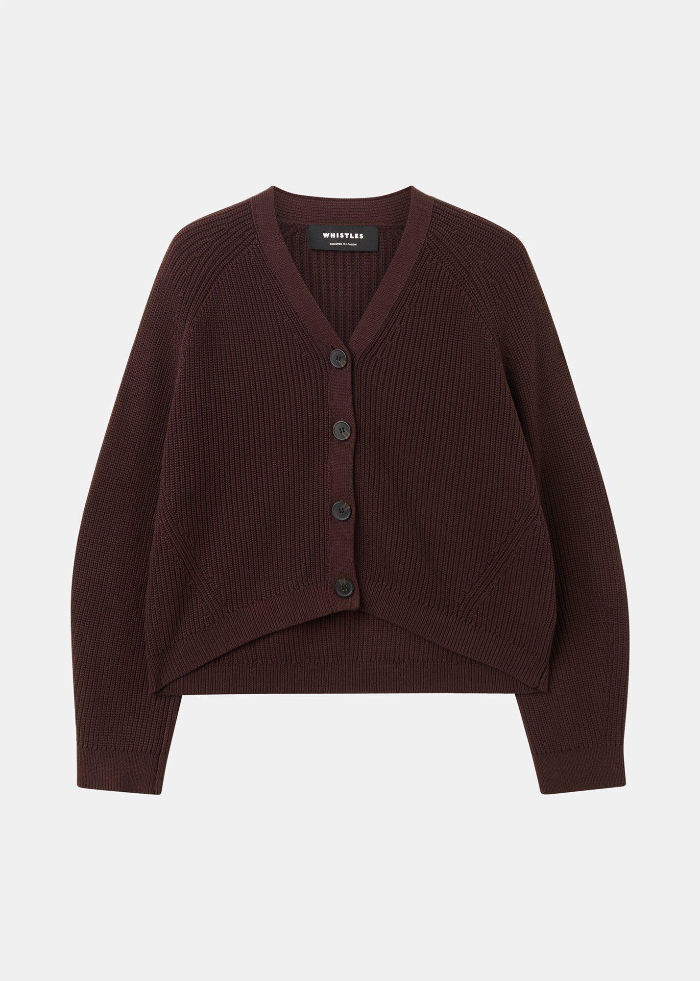 V Neck Cotton Cardigan