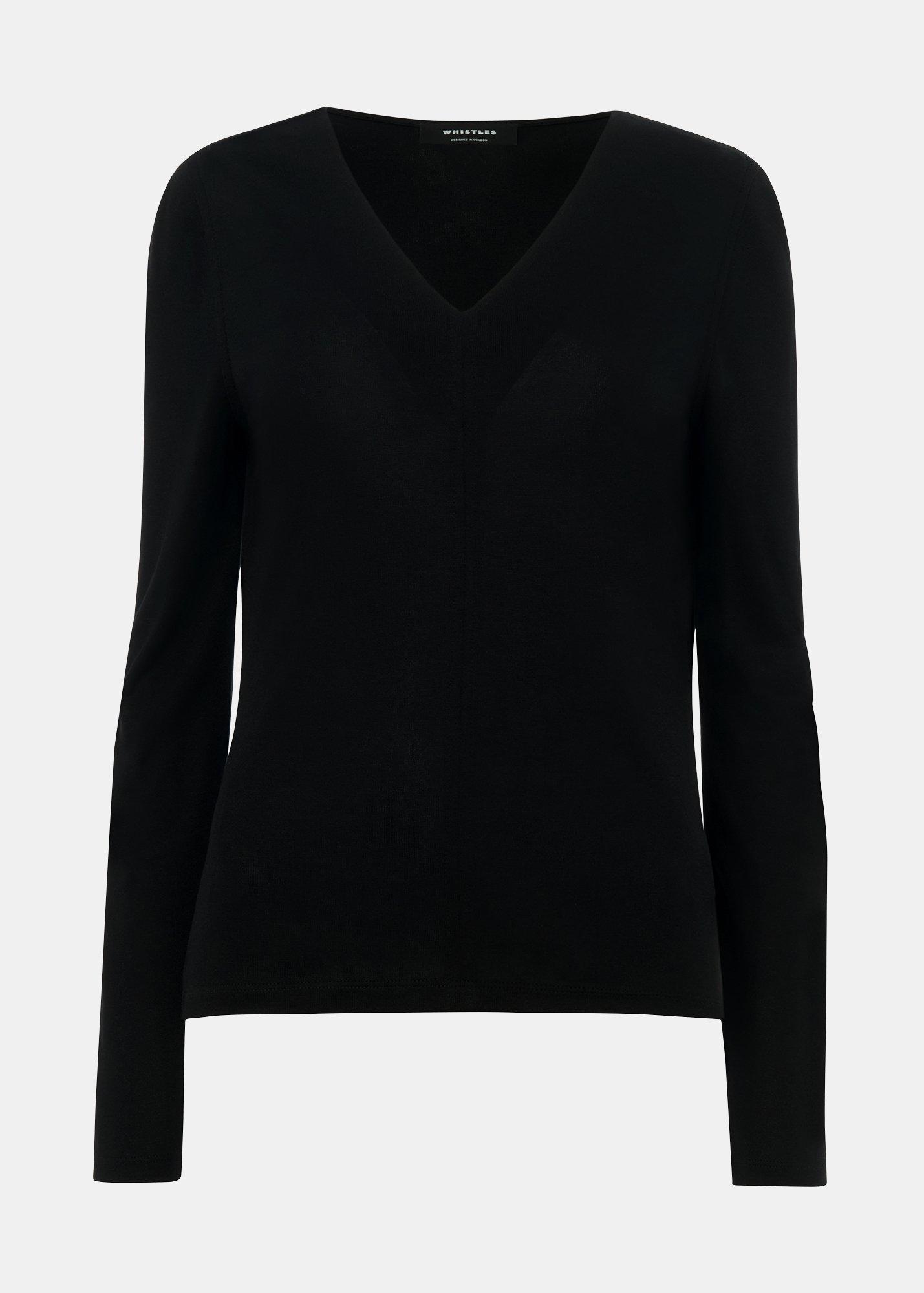 V Neck Long Sleeve Top