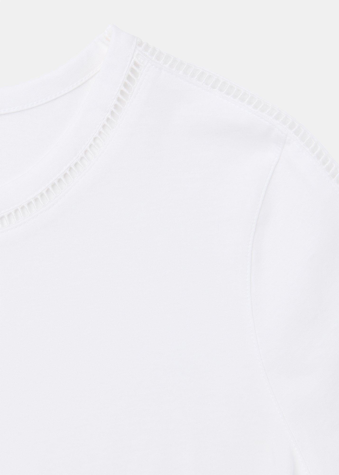 Broderie Trim Detail Tee