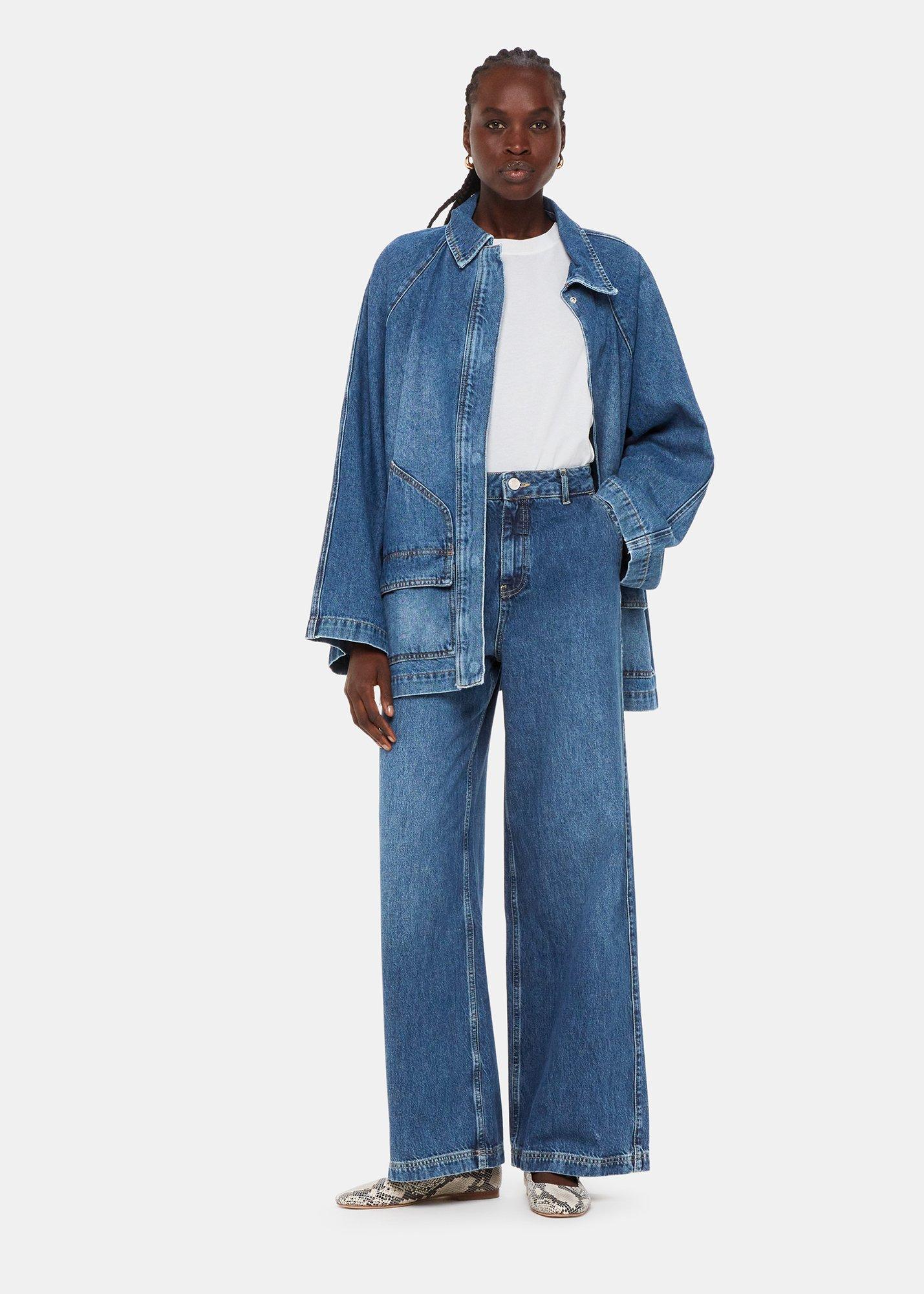 Denim Wide Leg High Waist Jean