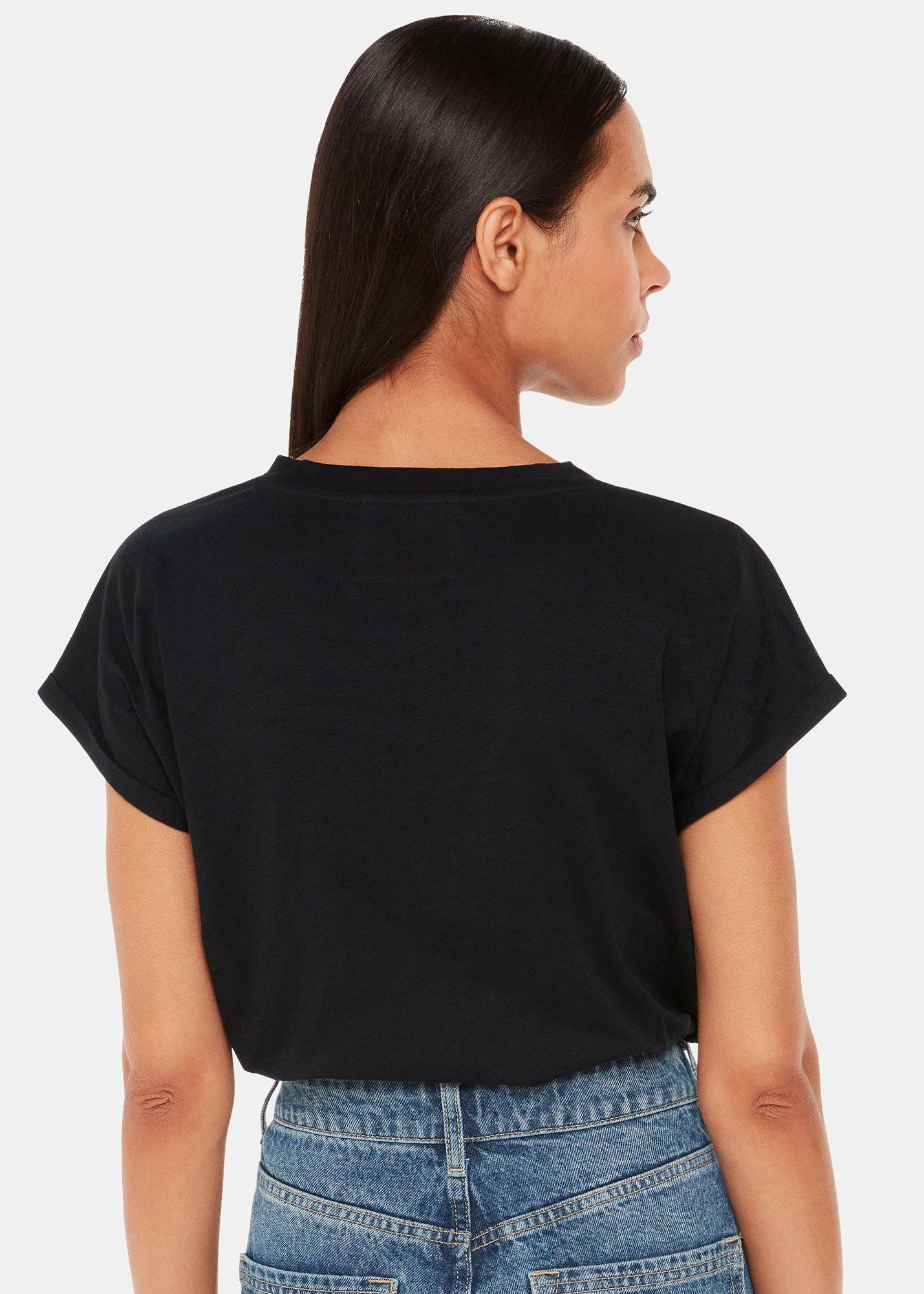 Willa V-Neck Cap Sleeve Tee