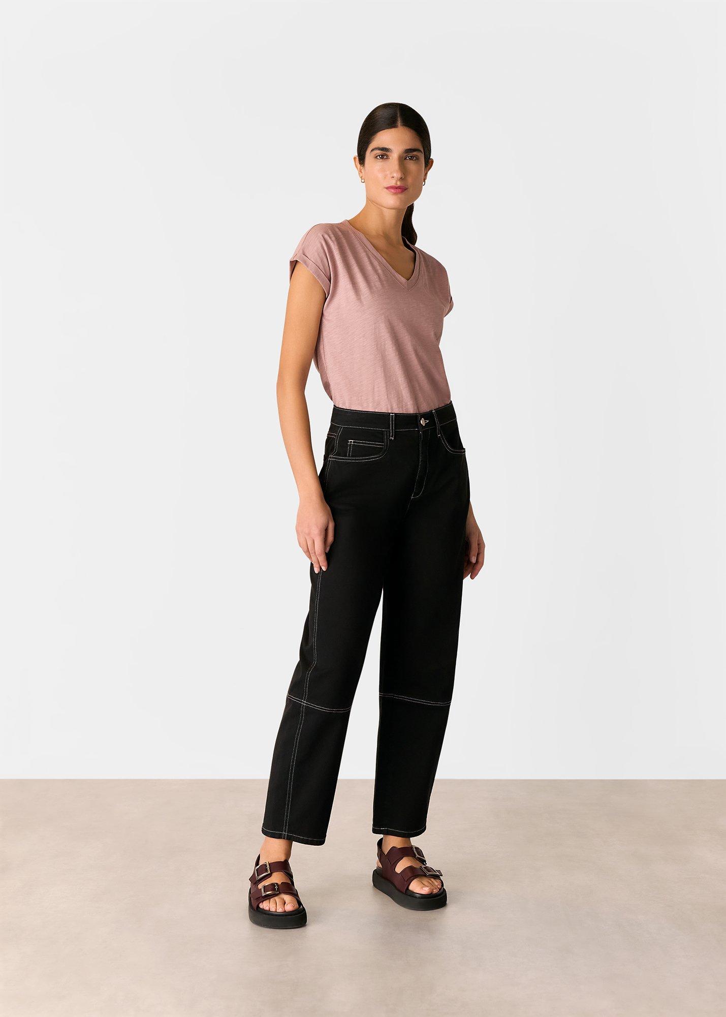 Willa V-Neck Cap Sleeve Tee