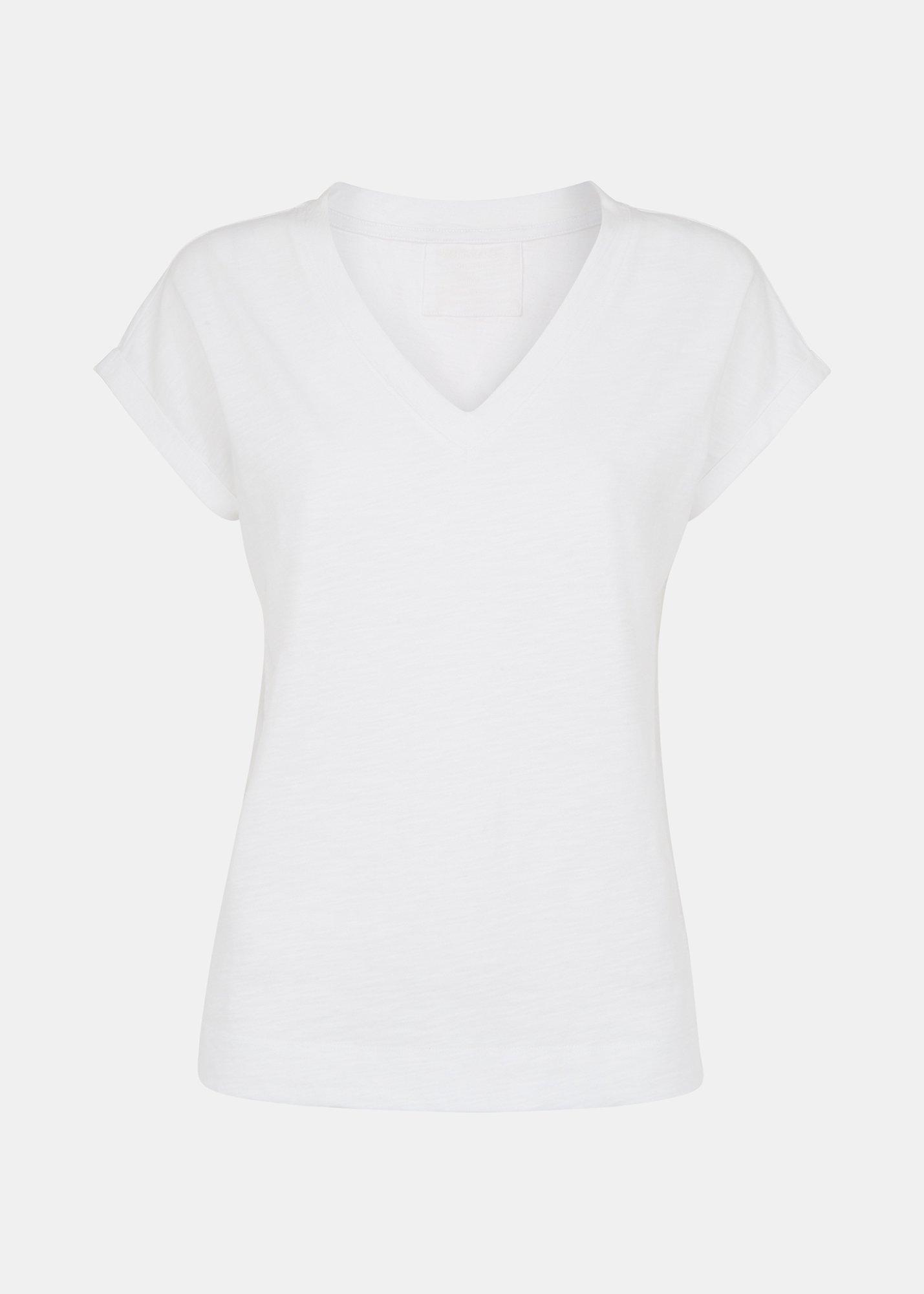 Willa V-Neck Cap Sleeve Tee