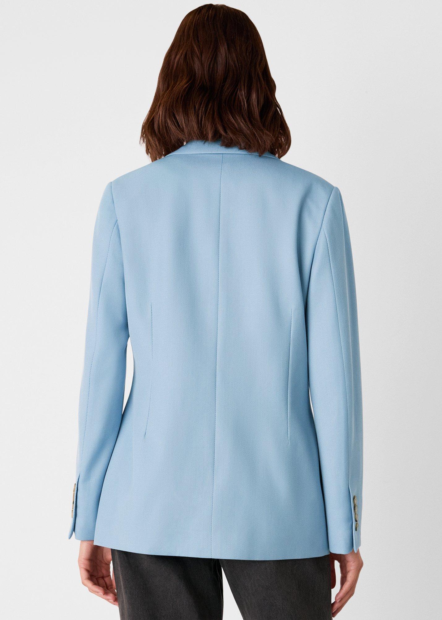 Wool Blend Tailored Blazer