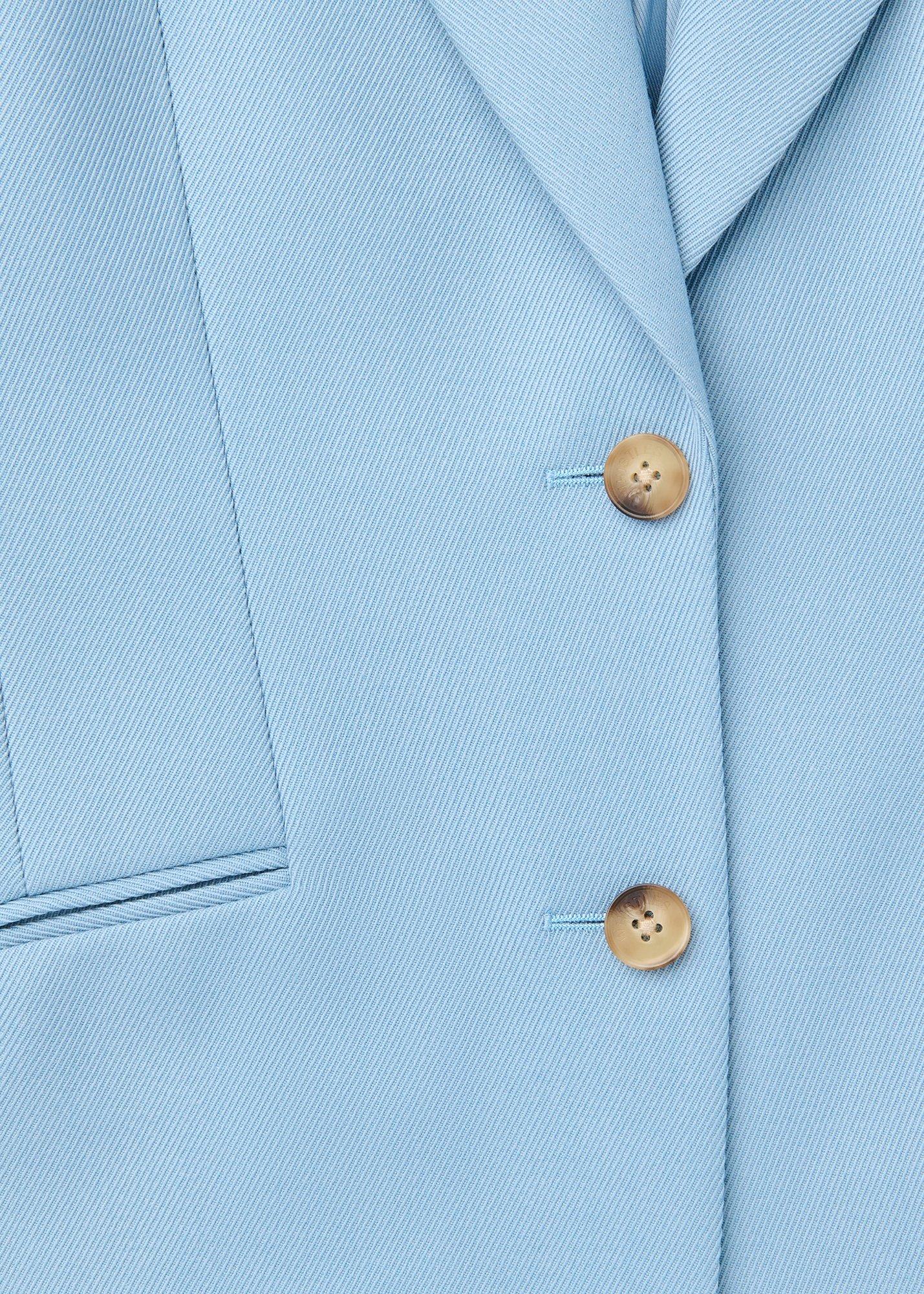 Wool Blend Tailored Blazer