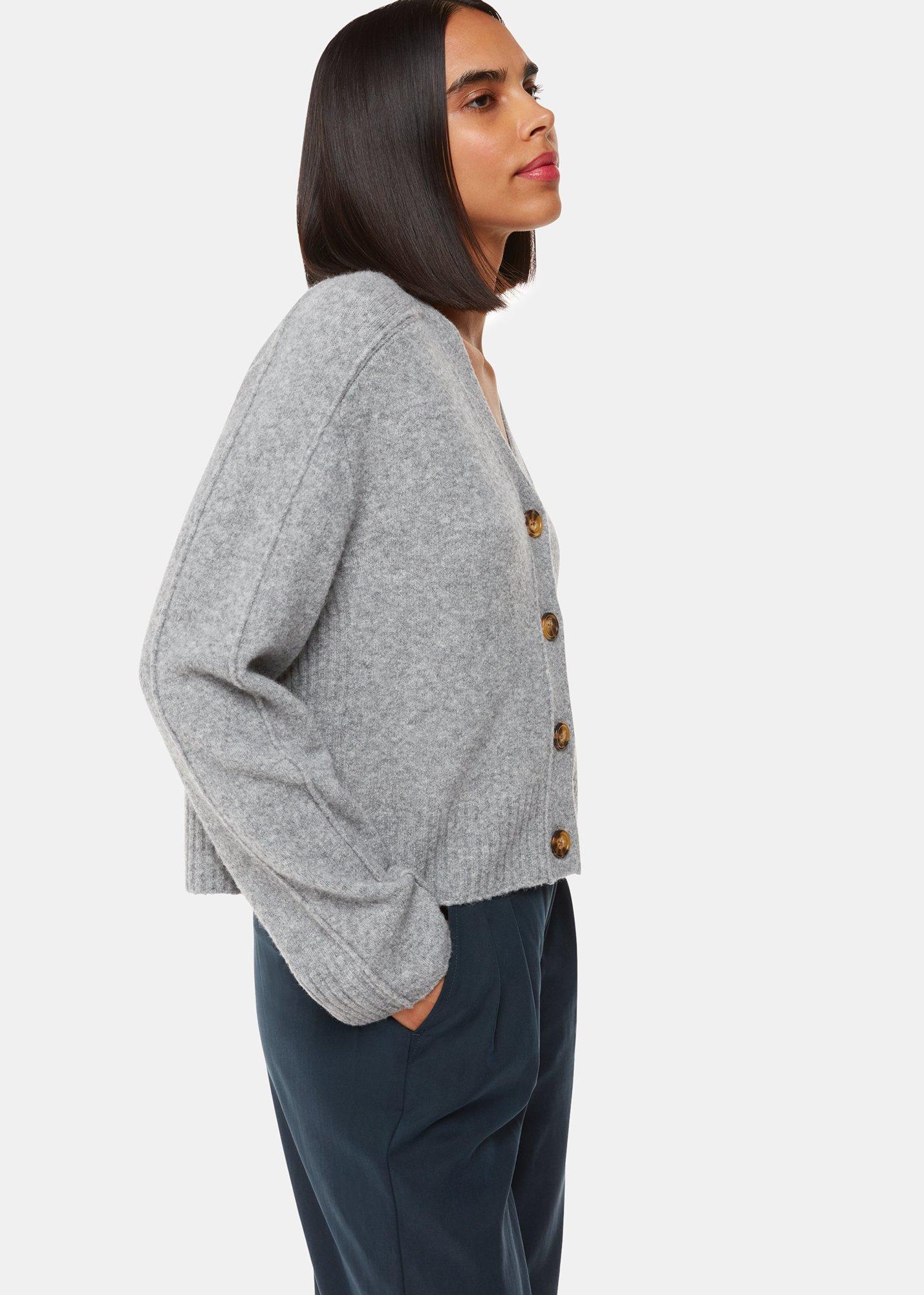 Wool Mix Pocket Cardigan