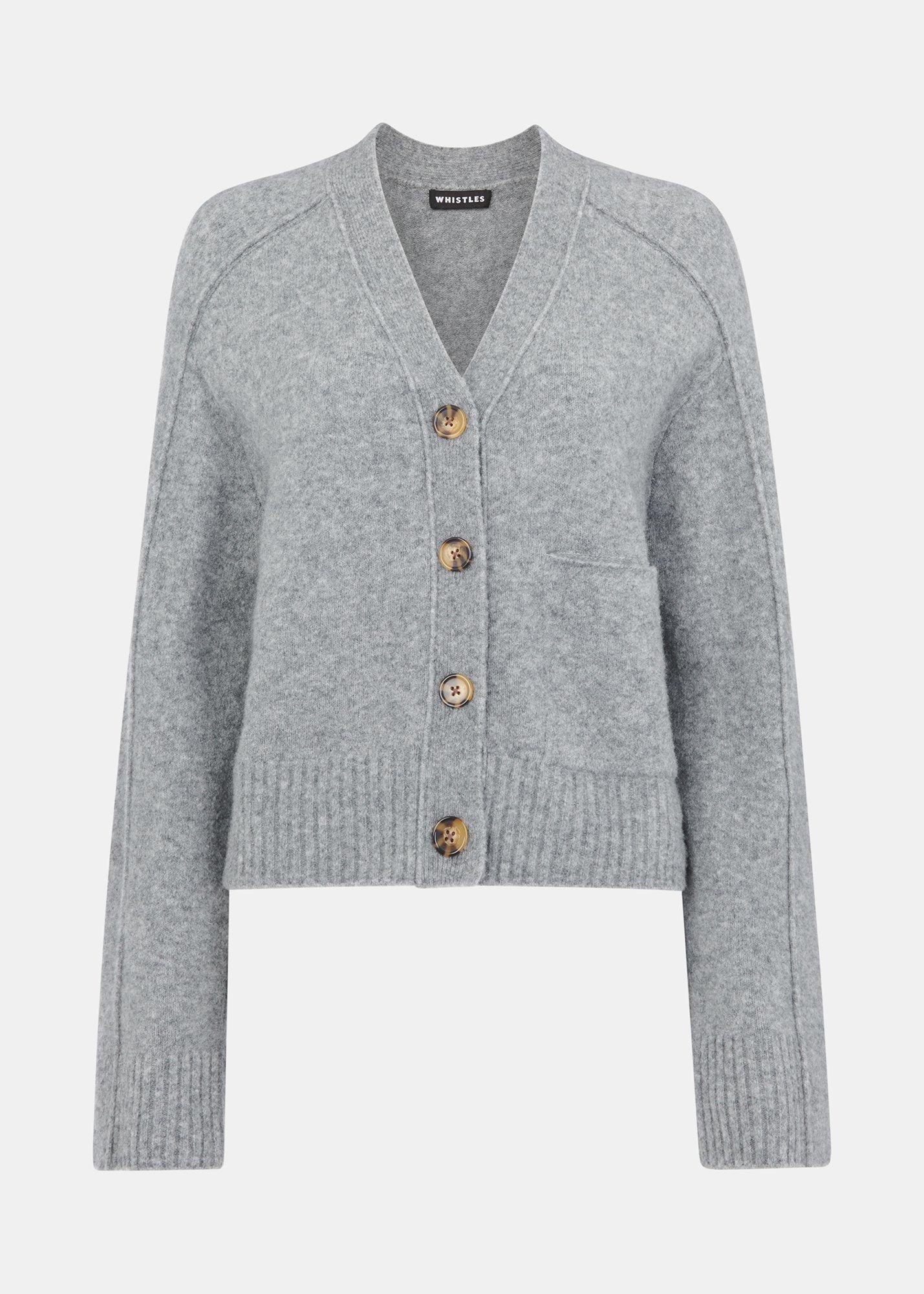 Wool Mix Pocket Cardigan