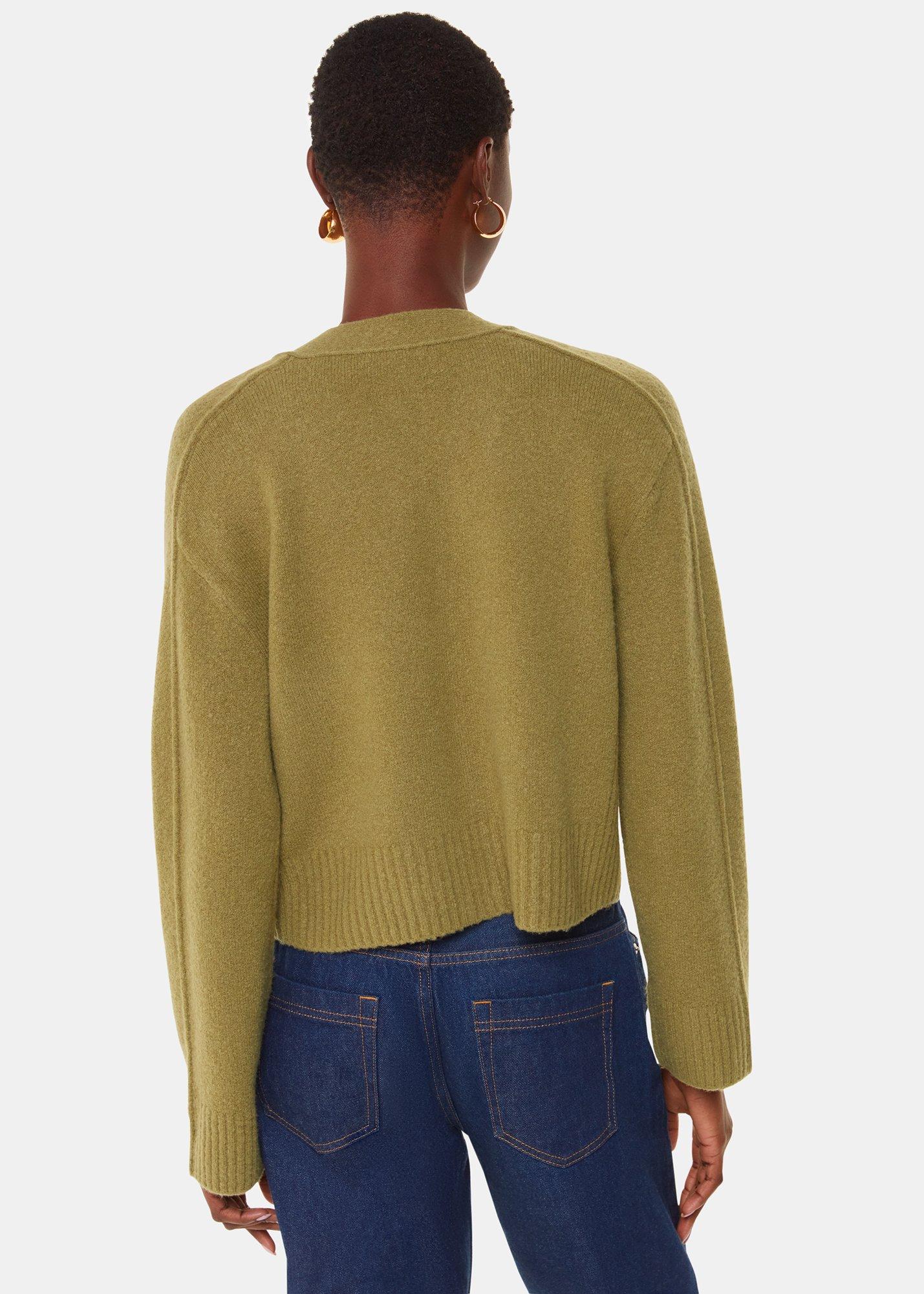 Wool Mix Pocket Cardigan