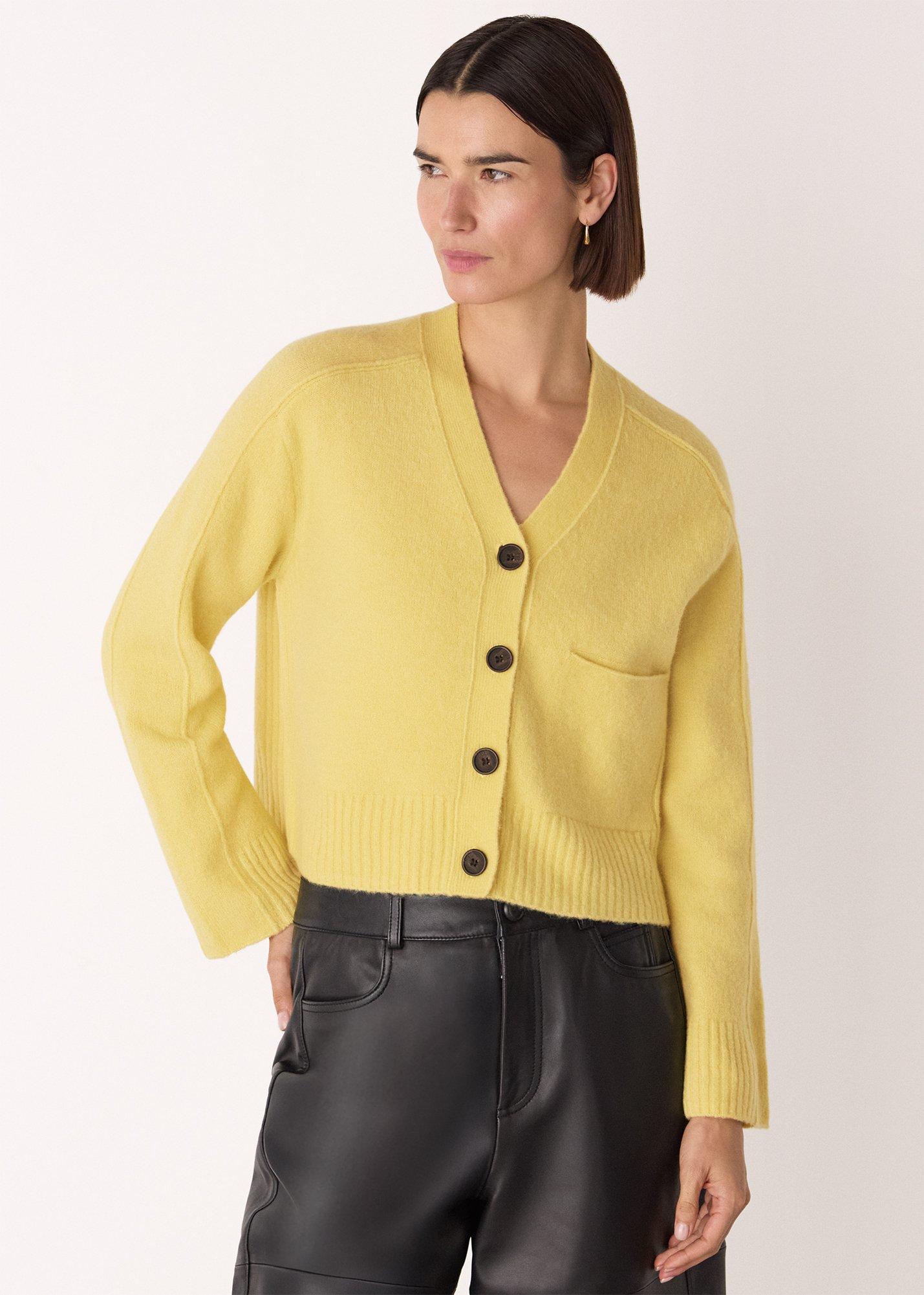 Wool Mix Pocket Cardigan