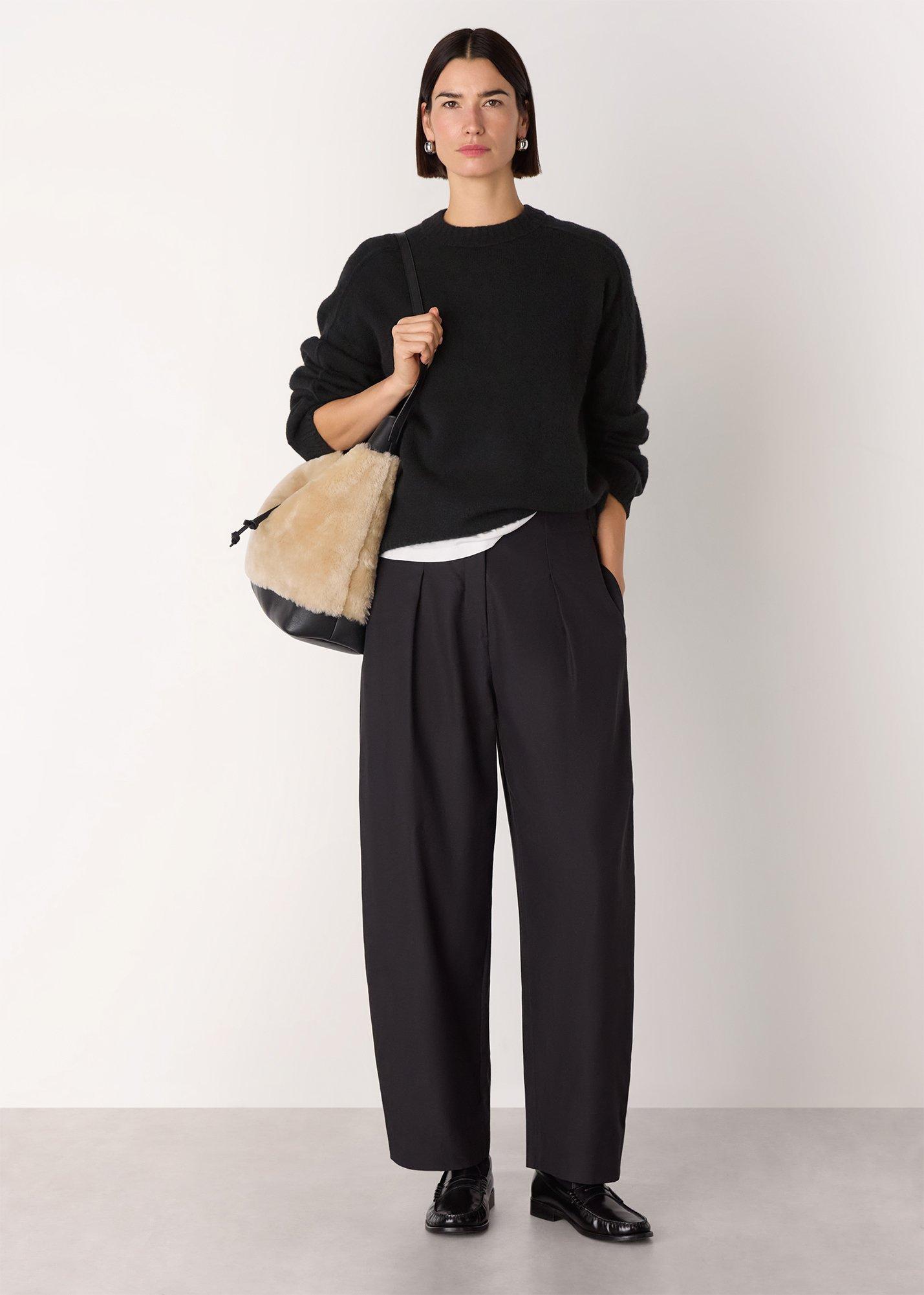 Wool Mix Seam Detail Knit