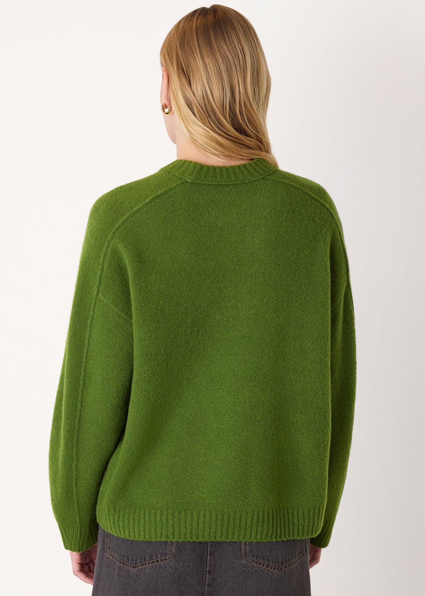 Wool Mix Seam Detail Knit