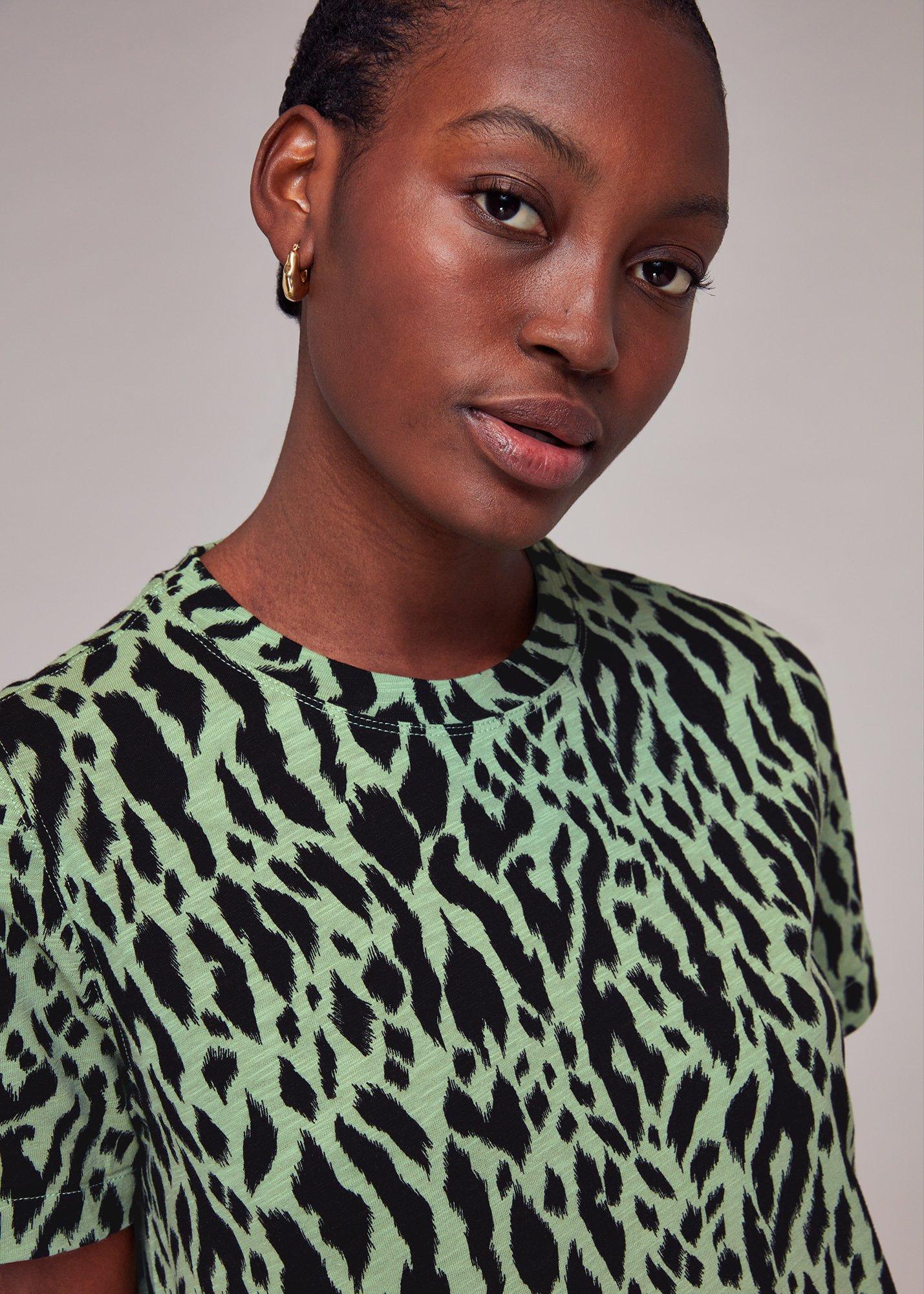 Zebra Tiered Jersey Dress