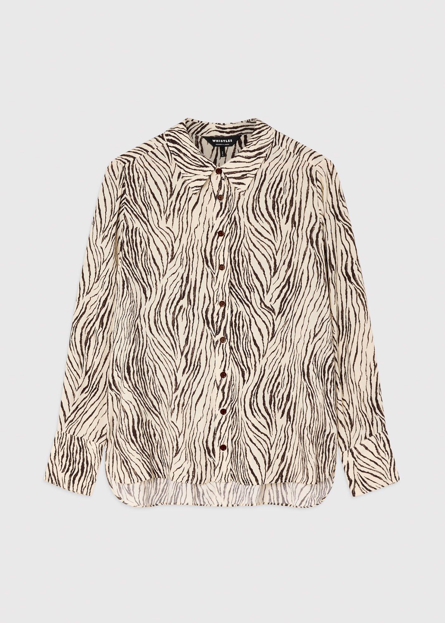 Zebra Button Through Shirt